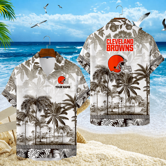 LIMITED EDITION - NEW CUSTOMIZED NFL29 CLB CLEVELAND BROWNS UNISEX HAWAIIAN SHIRT