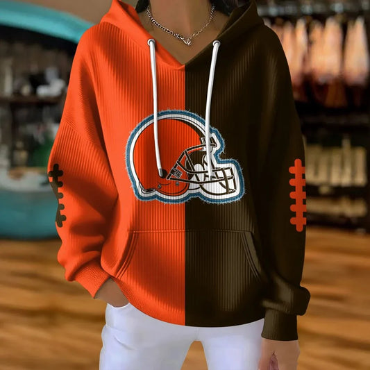 VIRAL EDITION - NEW CUSTOMIZED NFL29 CLB CLEVELAND BROWNS RIBBED HOODIE & SWEATSHIRT