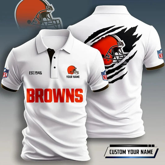 FLASH SALE - NEW CUSTOMIZED NFL29 CLB CLEVELAND BROWNS T-SHIRT, POLO SHIRT, ZIP POLO SHIRT, HOODIE, ZIP HOODIE & SWEATSHIRT