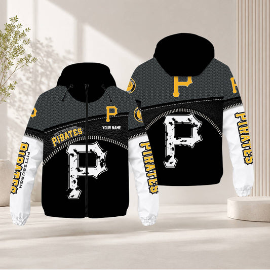 FINAL SALE - NEW CUSTOMIZED MLB29 PHP PITTSBURGH PIRATES WINDBREAKER JACKET