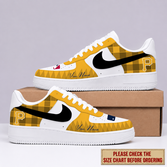 VIRAL EDITION - NEW CUSTOMIZED MLB29 PHP PITTSBURGH PIRATES AF1 SHOES