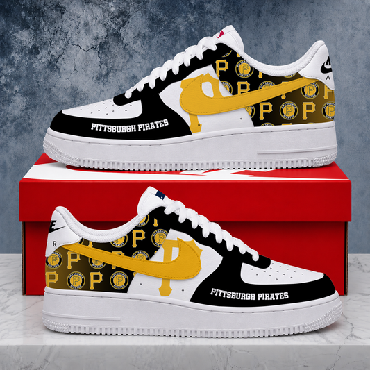 VIRAL EDITION - NEW CUSTOMIZED MLB29 PHP PITTSBURGH PIRATES AF1 SHOES