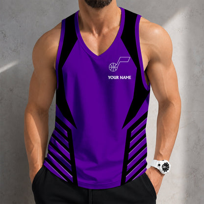 SPECIAL EDITION - NEW CUSTOMIZED NBA29 UJZ UTAH JAZZ MEN'S TANK TOP