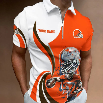 SPECIAL EDITION - NEW CUSTOMIZED NFL29 CLB CLEVELAND BROWNS T-SHIRT, POLO SHIRT, ZIP POLO SHIRT, SWEATSHIRT, HOODIE & ZIP HOODIE