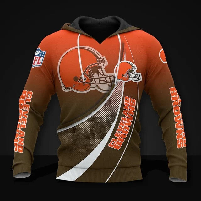 FINAL SALE - NEW CUSTOMIZED NFL29 CLB CLEVELAND BROWNS POLO SHIRT, ZIP POLO SHIRT, T-SHIRT, HOODIE, ZIP HOODIE & SWEATSHIRT