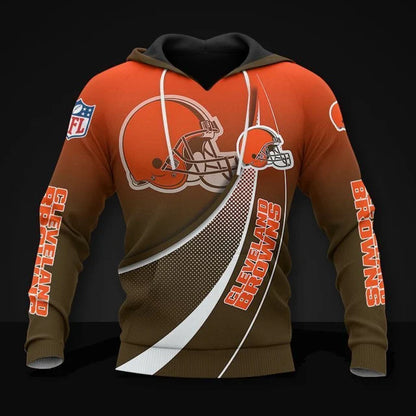 FINAL SALE - NEW CUSTOMIZED NFL29 CLB CLEVELAND BROWNS POLO SHIRT, ZIP POLO SHIRT, T-SHIRT, HOODIE, ZIP HOODIE & SWEATSHIRT