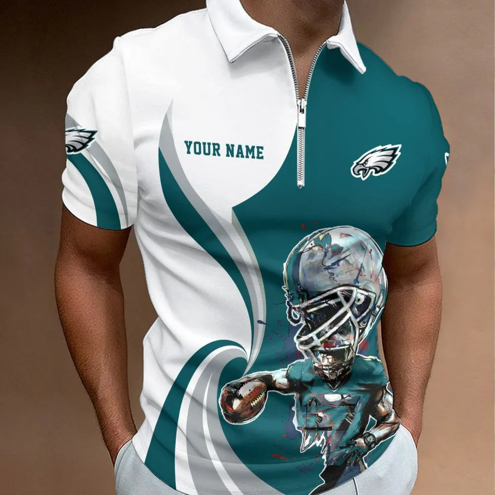 SPECIAL EDITION - NEW CUSTOMIZED NFL02 PPE PHILADELPHIA EAGLES T-SHIRT, POLO SHIRT, ZIP POLO SHIRT, SWEATSHIRT, HOODIE & ZIP HOODIE