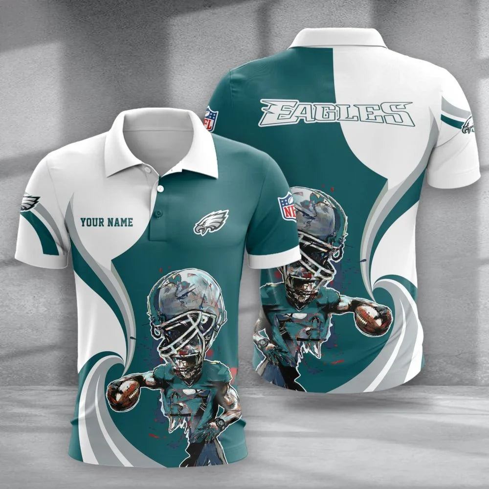 SPECIAL EDITION - NEW CUSTOMIZED NFL02 PPE PHILADELPHIA EAGLES T-SHIRT, POLO SHIRT, ZIP POLO SHIRT, SWEATSHIRT, HOODIE & ZIP HOODIE