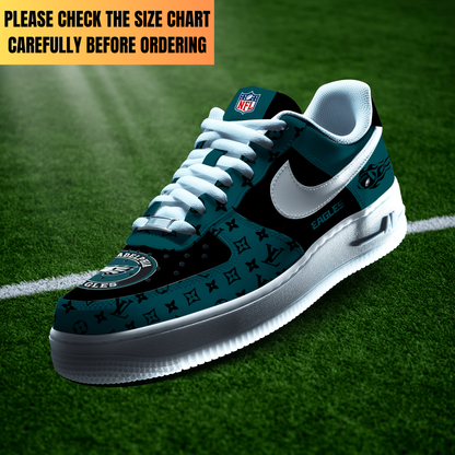 VIRAL EDITION - NEW CUSTOMIZED NFL02 PPE PHILADELPHIA EAGLES AF1 SHOES