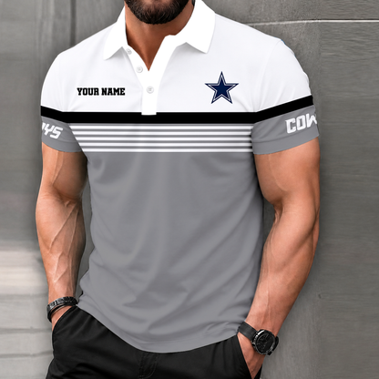 FINAL SALE - NEW CUSTOMIZED NFL21 DCB DALLAS COWBOYS POLO SHIRT