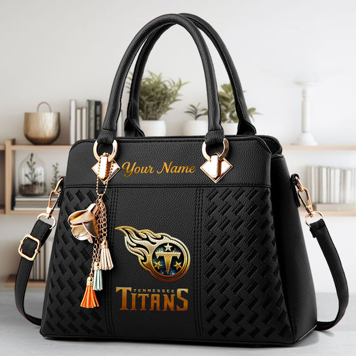 LIMITED EDITION - NEW CUSTOMIZED NFL31 TST TENNESSEE TITANS LUXURY HANDBAG IN MULTIPLE COLORS