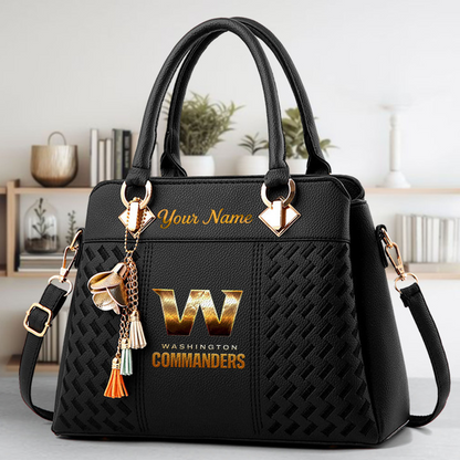 LIMITED EDITION - NEW CUSTOMIZED NFL12 WTC WASHINGTON COMMANDERS LUXURY HANDBAG IN MULTIPLE COLORS