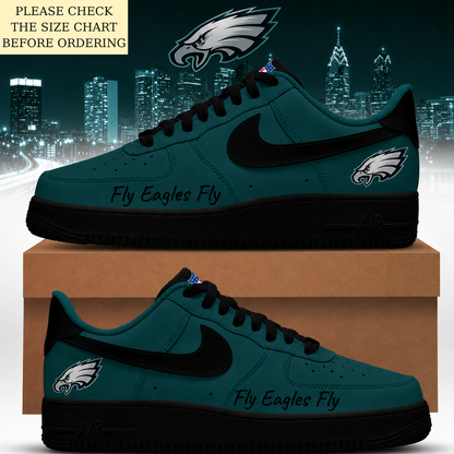 HOT DEAL - NEW CUSTOMIZED NFL02 PPE PHILADELPHIA EAGLES AF1 SHOES
