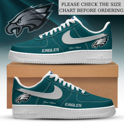 FLASH SALE - NEW CUSTOMIZED NFL02 PPE PHILADELPHIA EAGLES AF1 SHOES
