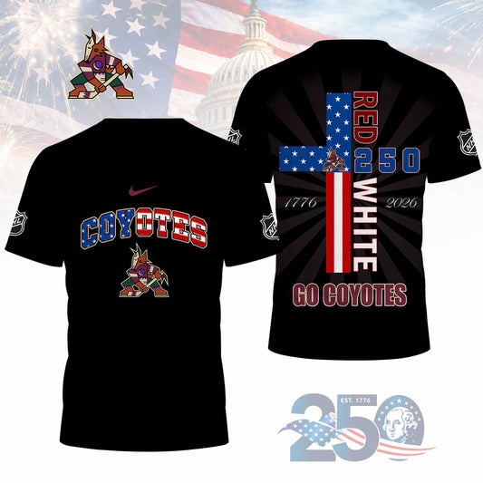 FINAL SALE - NEW CUSTOMIZED NHL30 AZC ARIZONA COYOTES T-SHIRT, POLO SHIRT, ZIP POLO SHIRT, SWEATSHIRT, HOODIE & ZIP HOODIE