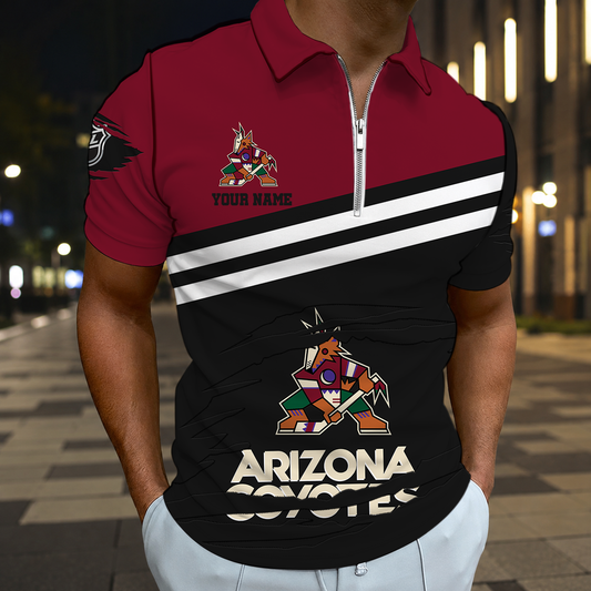 VIRAL EDITION - NEW CUSTOMIZED NHL30 AZC ARIZONA COYOTES T-SHIRT, POLO SHIRT, ZIP POLO SHIRT, SWEATSHIRT, HOODIE & ZIP HOODIE