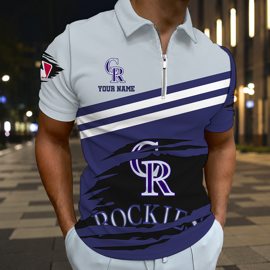 HOT DEAL - NEW CUSTOMIZED MLB30 COR COLORADO ROCKIES T-SHIRT, POLO SHIRT, ZIP POLO SHIRT, SWEATSHIRT, HOODIE & ZIP HOODIE
