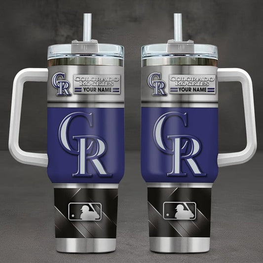 LIMITED EDITION - NEW CUSTOMIZED MLB30 COR COLORADO ROCKIES TUMBLER CUP