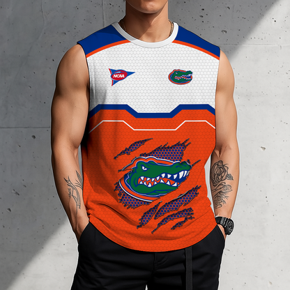 SPECIAL EDITION - NEW CUSTOMIZED NCAA FBS30 FLG FLORIDA GATORS MEN'S GYM SHIRT