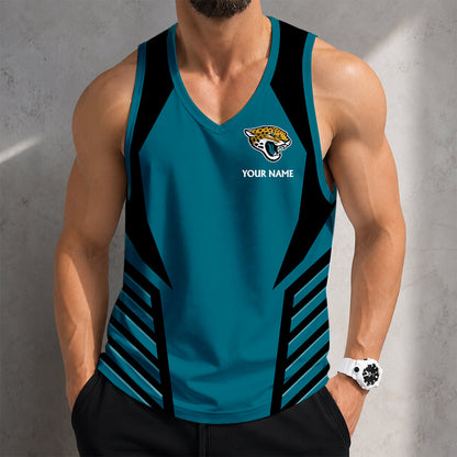 LIMITED EDITION - NEW CUSTOMIZED NFL30 JSJ JACKSONVILLE JAGUARS TANK TOP