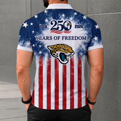 LIMITED EDITION - NEW CUSTOMIZED NFL30 JSJ JACKSONVILLE JAGUARS POLO SHIRT, ZIP POLO SHIRT & T-SHIRTS
