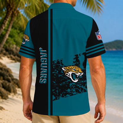 FINAL SALE - NEW CUSTOMIZED NFL30 JSJ JACKSONVILLE JAGUARS UNISEX HAWAIIAN SHIRT