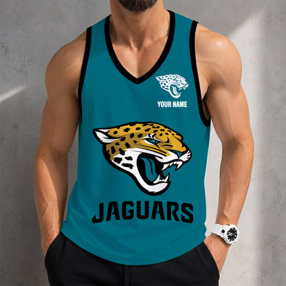 VIRAL EDITION - NEW CUSTOMIZED NFL30 JSJ JACKSONVILLE JAGUARS TANK TOP