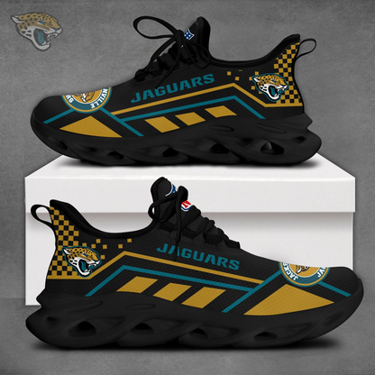 LIMITED EDITION - NEW CUSTOMIZED NFL30 JSJ JACKSONVILLE JAGUARS MAX SOUL SHOES