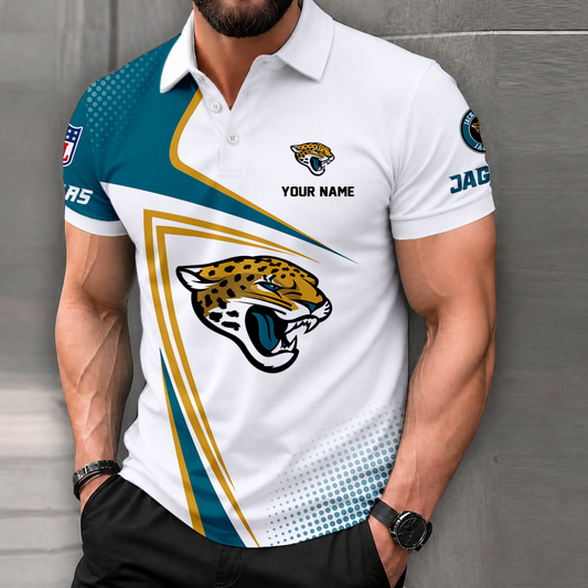 FINAL SALE - NEW CUSTOMIZED NFL30 JSJ JACKSONVILLE JAGUARS T-SHIRT, POLO SHIRT, ZIP POLO SHIRT, SWEATSHIRT, HOODIE & ZIP HOODIE