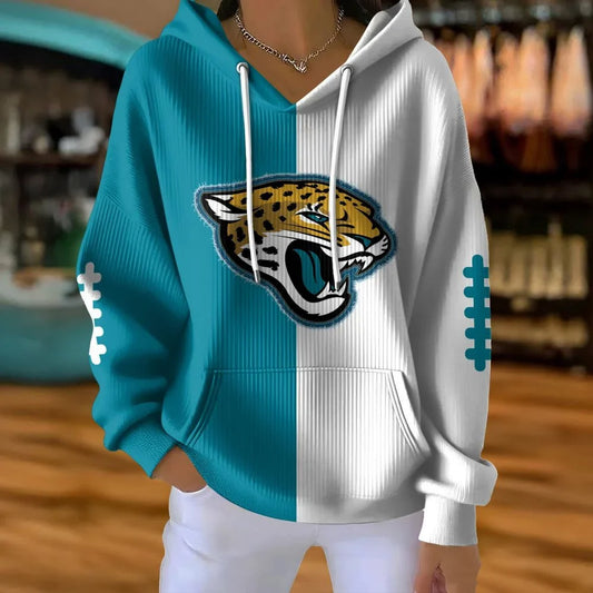 VIRAL EDITION - NEW CUSTOMIZED NFL30 JSJ JACKSONVILLE JAGUARS RIBBED HOODIE & SWEATSHIRT