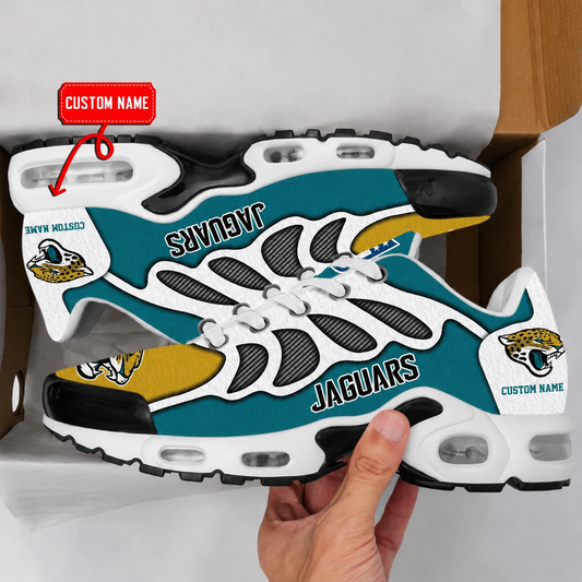 HOT DEAL - NEW CUSTOMIZED NFL30 JSJ JACKSONVILLE JAGUARS AIR MAX PLUS SNEAKERS
