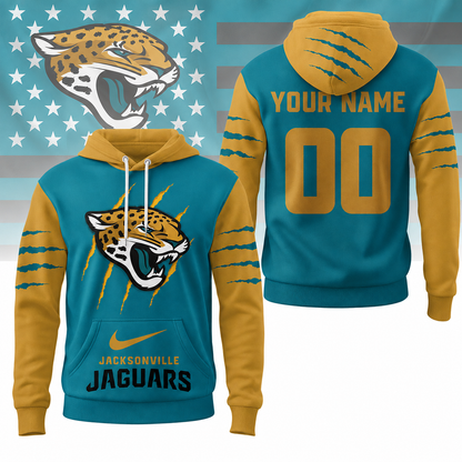 VIRAL EDITION - NEW CUSTOMIZED NFL30 JSJ JACKSONVILLE JAGUARS T-SHIRT, POLO SHIRT, ZIP POLO SHIRT, SWEATSHIRT, HOODIE & ZIP HOODIE