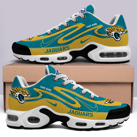 FINAL SALE - NEW CUSTOMIZED NFL30 JSJ JACKSONVILLE JAGUARS AIR MAX PLUS SNEAKERS