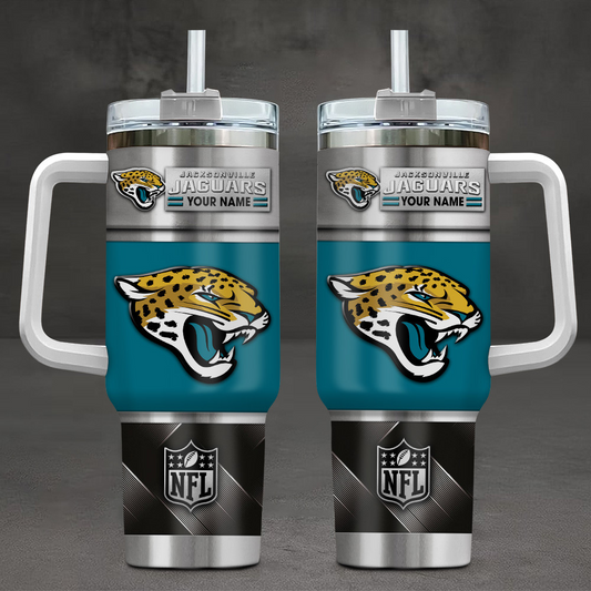 FINAL SALE - NEW CUSTOMIZED NFL30 JSJ JACKSONVILLE JAGUARS TUMBLER CUP