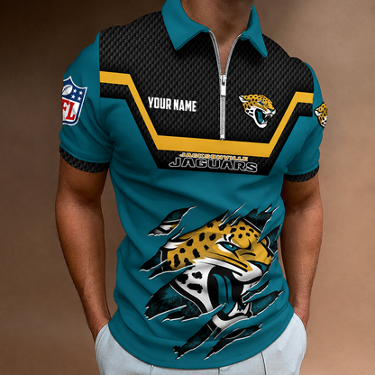 LIMITED EDITION - NEW CUSTOMIZED NFL30 JSJ JACKSONVILLE JAGUARS T-SHIRT, POLO SHIRT, ZIP POLO SHIRT, SWEATSHIRT, HOODIE & ZIP HOODIE