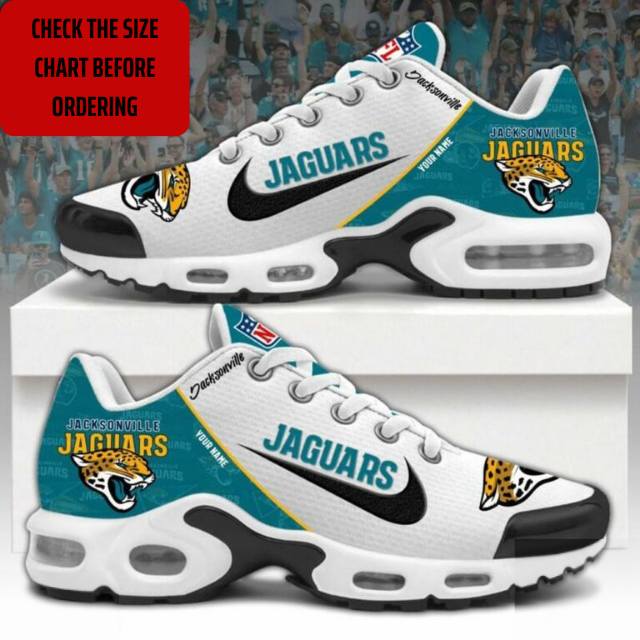 LIMITED EDITION - NEW CUSTOMIZED NFL30 JSJ JACKSONVILLE JAGUARS AIR MAX PLUS SNEAKERS