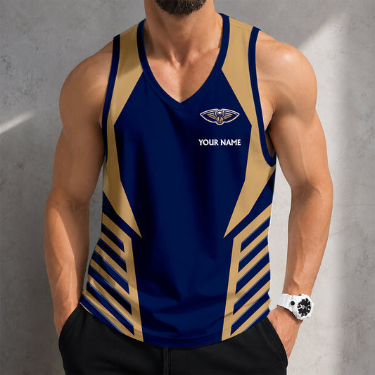 SPECIAL EDITION - NEW CUSTOMIZED NBA30 NOP NEW ORLEANS PELICANS MEN'S TANK TOP