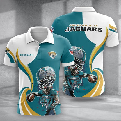 SPECIAL EDITION - NEW CUSTOMIZED NFL30 JSJ JACKSONVILLE JAGUARS T-SHIRT, POLO SHIRT, ZIP POLO SHIRT, SWEATSHIRT, HOODIE & ZIP HOODIE