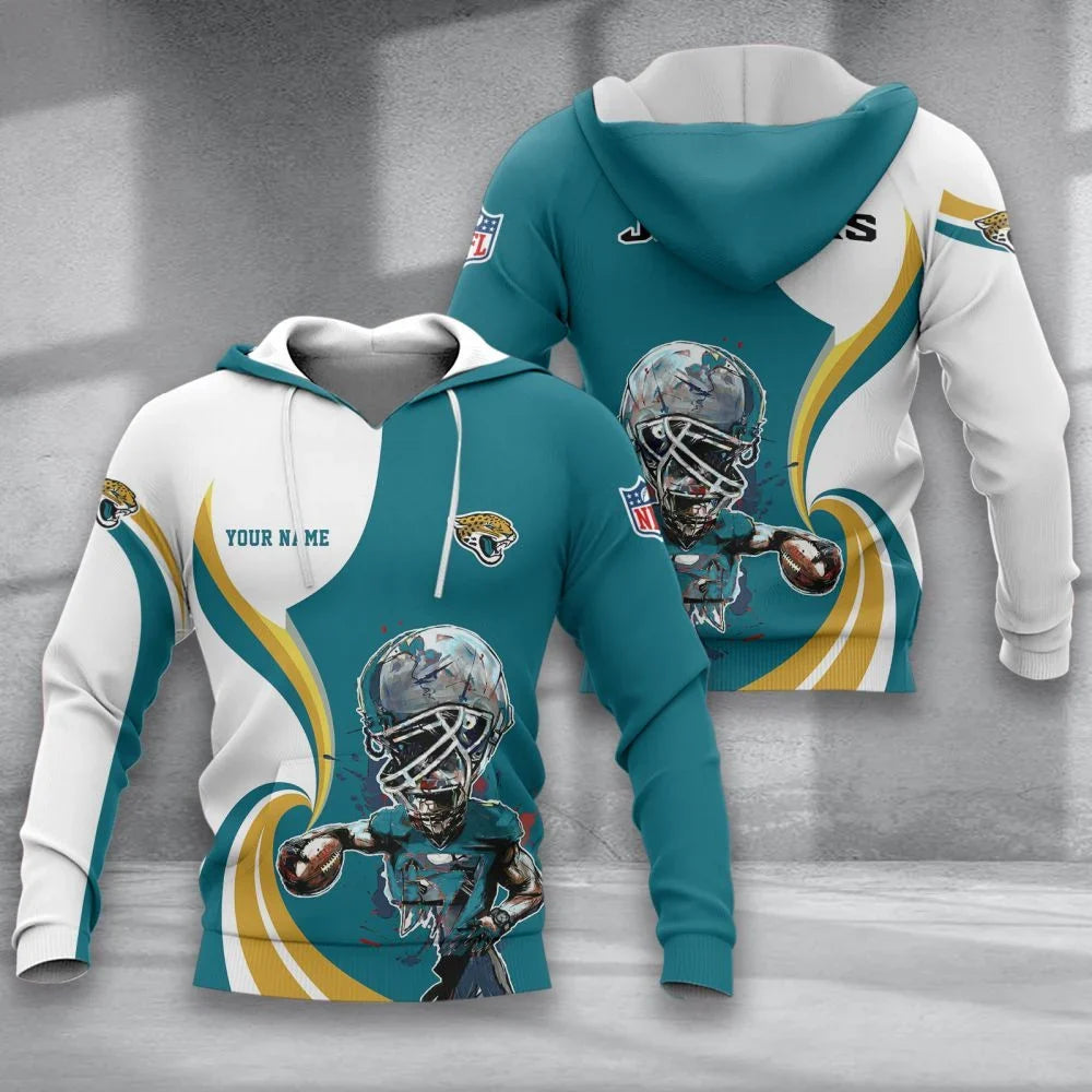 SPECIAL EDITION - NEW CUSTOMIZED NFL30 JSJ JACKSONVILLE JAGUARS T-SHIRT, POLO SHIRT, ZIP POLO SHIRT, SWEATSHIRT, HOODIE & ZIP HOODIE