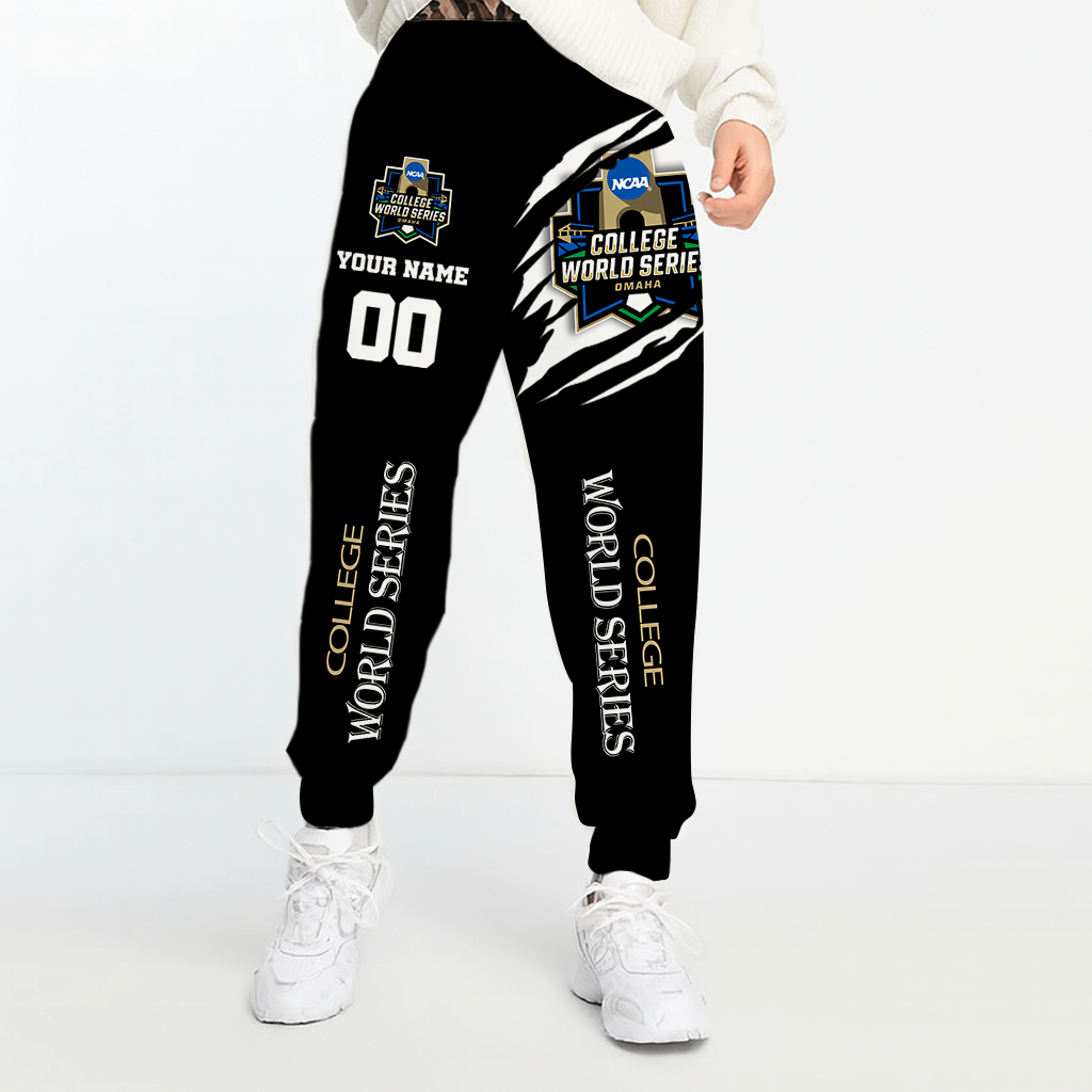 LIMITED DROP - NEW CUSTOMIZED NCAA31 COLLEGE WORLD SERIES UNISEX LONG PANTS