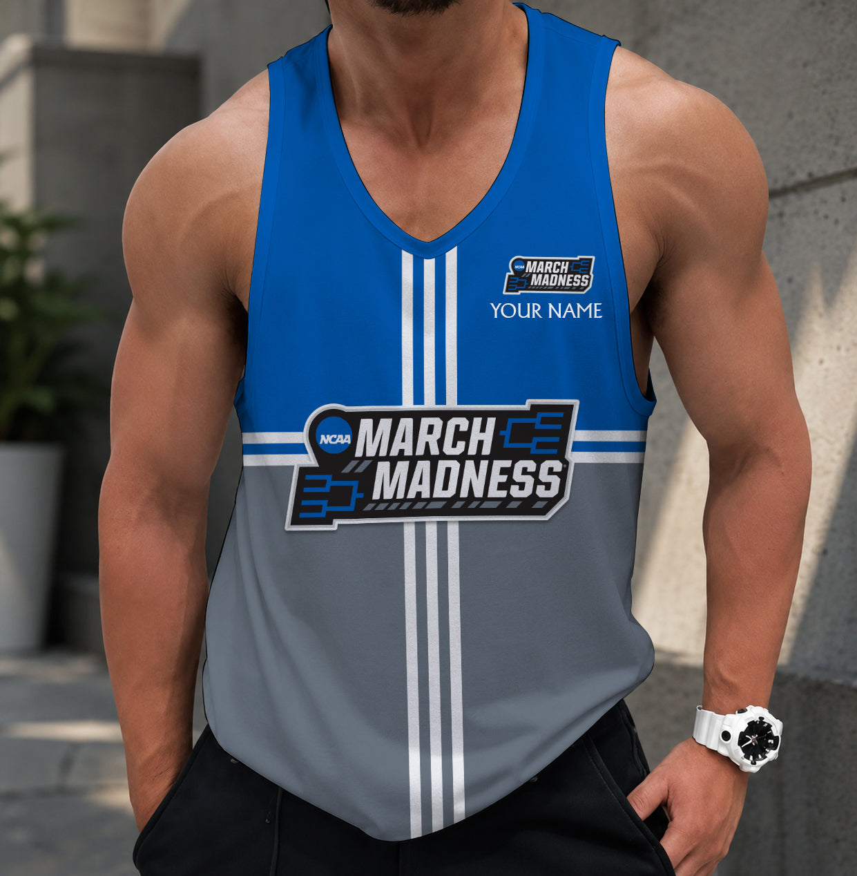 SPECIAL EDTION - NEW CUSTOMIZED NCAA MAM31 MAM MARCH MADNESS STRAPPY UNISEX TANK TOP