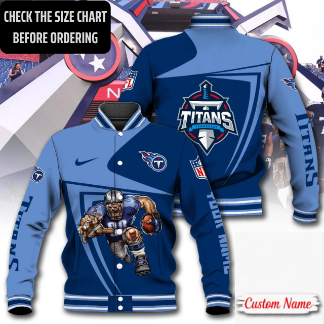 LIMITED EDITION - NEW CUSTOMIZED NFL31 TST TENNESSEE TITANS SATIN VARSITY & BASEBALL JACKET