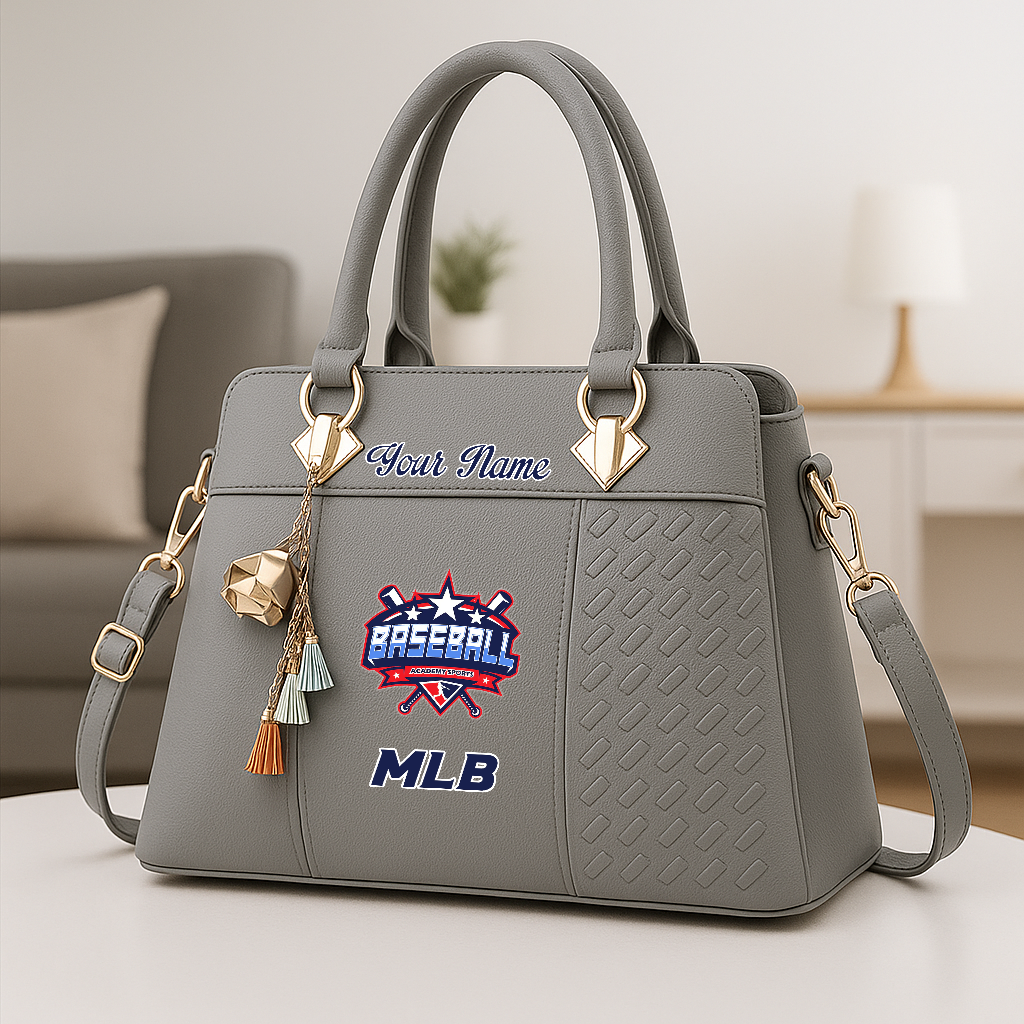 LIMITED EDITION - NEW CUSTOMIZED MLB31 MLB FANS ZIP HANDBAG MULTICOLOR
