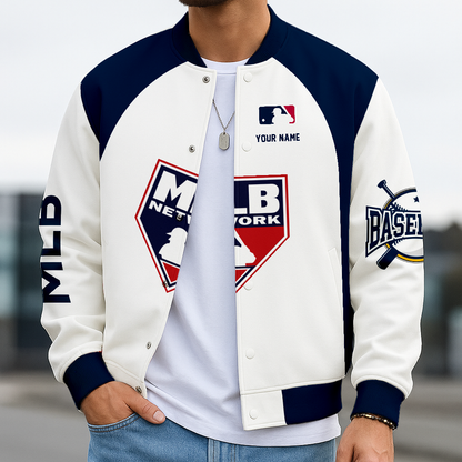 LIMITED EDITION - NEW CUSTOMIZED MLB31 MLB FANS BASEBALL JACKET, SATIN VARSITY JACKET