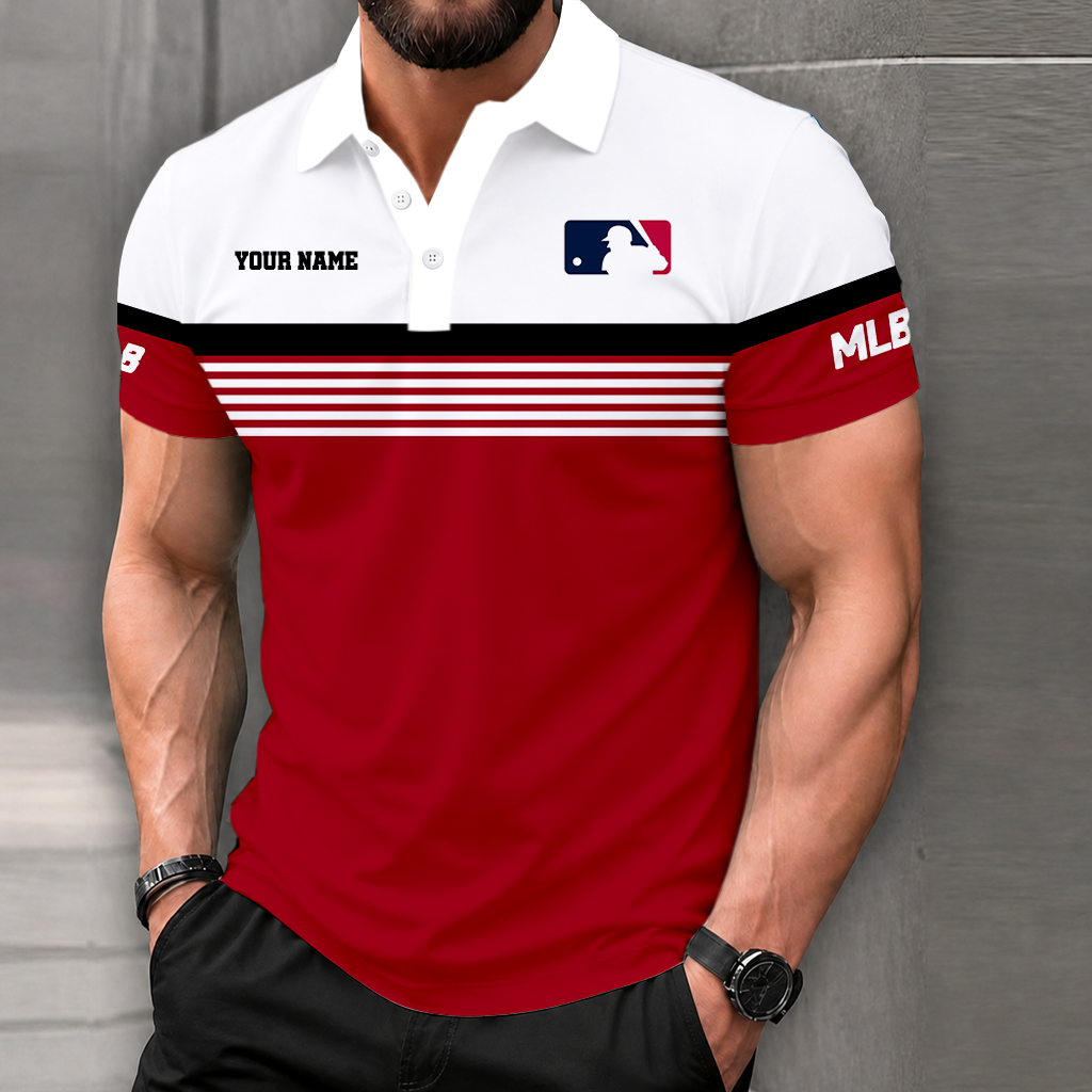LIMITED EDITION - NEW CUSTOMIZED MLB31 MAJOR LEAGUE BASEBALL POLO SHIRT