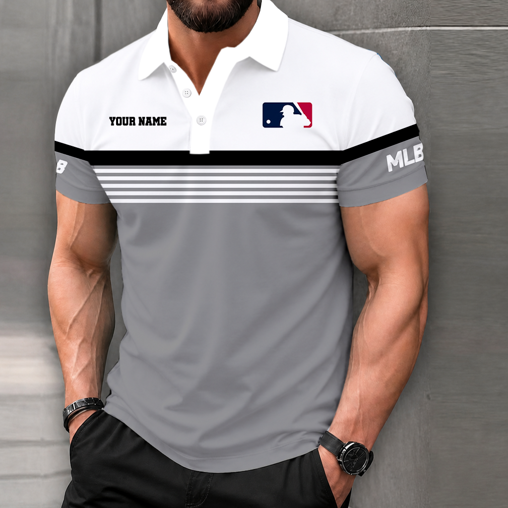 LIMITED EDITION - NEW CUSTOMIZED MLB31 MAJOR LEAGUE BASEBALL POLO SHIRT