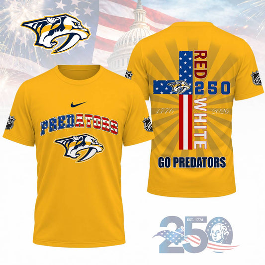 FINAL SALE - NEW CUSTOMIZED NHL31 NVP NASHVILLE PREDATORS T-SHIRT, POLO SHIRT, ZIP POLO SHIRT, SWEATSHIRT, HOODIE & ZIP HOODIE