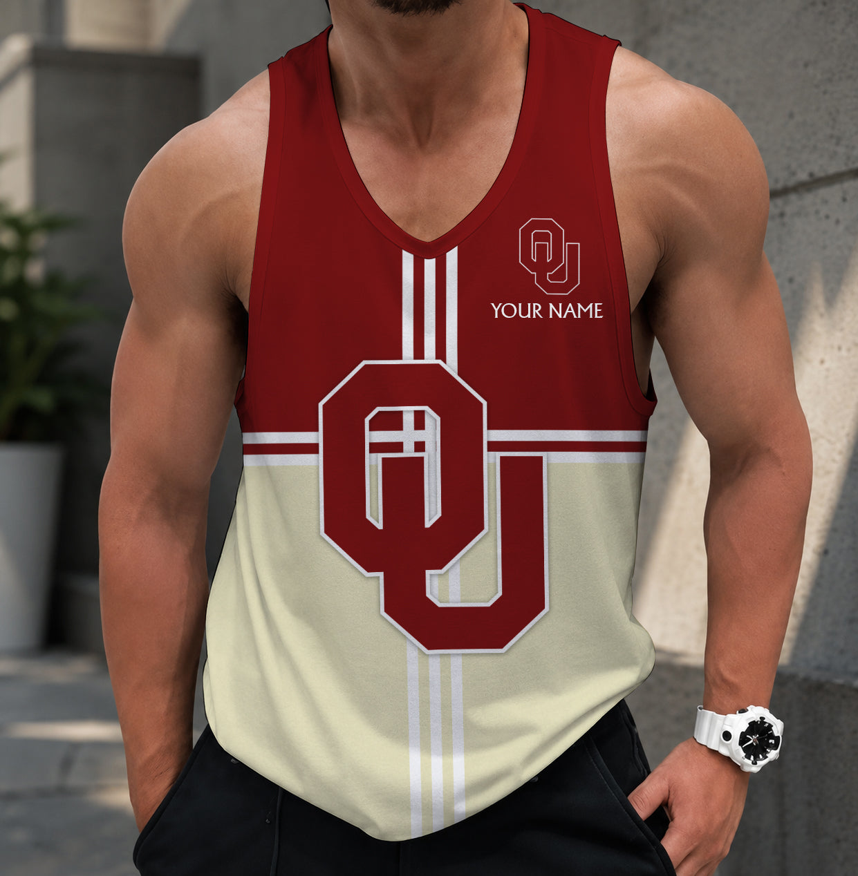 VIRAL EDITION - NEW CUSTOMIZED NCAA FBS31 OUS OKLAHOMA SOONERS UNISEX TANK TOP