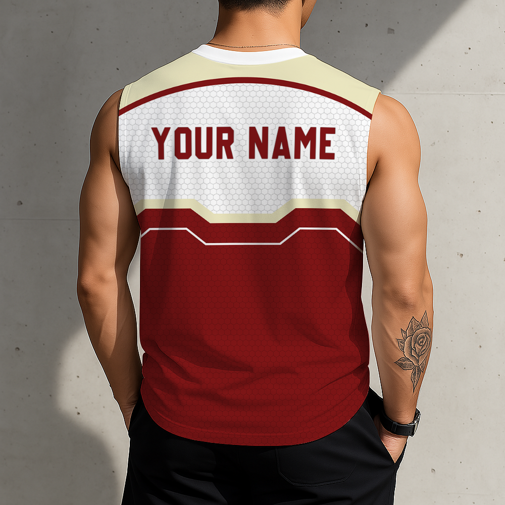 SPECIAL EDITION - NEW CUSTOMIZED NCAA FBS31 OUS OKLAHOMA SOONERS MEN'S GYM SHIRT