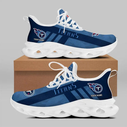 VIRAL EDITION - NEW CUSTOMIZED NFL31 TST TENNESSEE TITANS UNISEX MAX SOUL SHOES